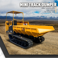 Trasportatore di Legname per Macchinari Forestali con Motore Diesel, Caricatore Cingolato 3t 5t 6t 8t, Mini Dumper Cingolato