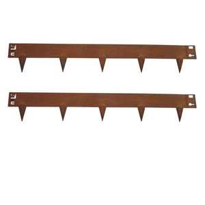 Borde Metálico Negro Resistente para Jardín, Césped Artificial, Acero Corten, Venta Caliente de Sunsbuild - Product Image 1