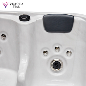 Vasca Idromassaggio Spa <span class=keywords><strong>Jacuzzi</strong></span> Quadrata per 4 Persone, <span class=keywords><strong>Economica</strong></span> e Multiuso, per Esterni e Giardino, Ideale per la Famiglia - Product Image 4