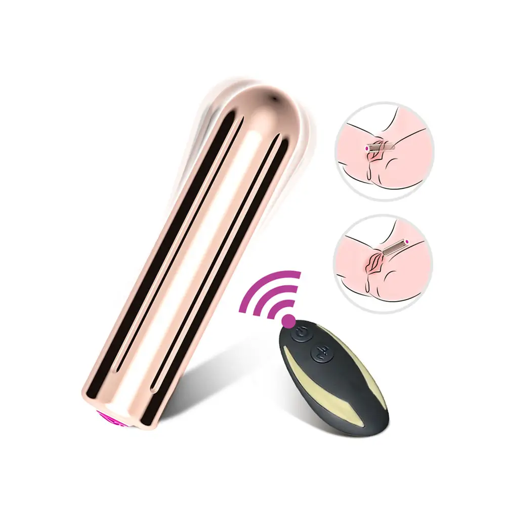 Remote Control Silicone Small Female Bullet Egg Vibrator Sex Toy Mini Metal Bullet Vibrator For Women