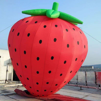 Ballon gonflable extérieur d'hélium de vol de fraise pour la publicité