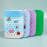 Pochette de rangement multifonctionnelle en silicone pour bricolage, trousse à crayons et sac à stylos pour enfants pour l'école et les cadeaux.