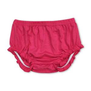 Nuevos pantalones cortos de verano con volantes para niñas, cubrepañales de color liso para bebés, shorts de boutique para niños - Product Image 4