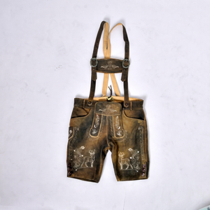 Nuevas llegadas 2025: Elegantes pantalones cortos tradicionales bávaros de cuero para hombre, de piel de vaca, color personalizado, estilo alemán, color liso. - Product Image 1
