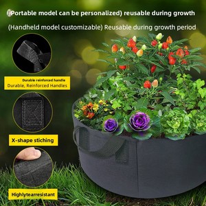 Pots en tissu X138, 1 gallon, non tissés, <span class=keywords><strong>pour</strong></span> la plantation des pommes de terre, sacs de culture en feutre <span class=keywords><strong>pour</strong></span> la décoration du jardin - Product Image 3