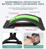 Appareil de Massage Soutien Lombaire Correcteur de Posture Soulagement Douleur Bas du Dos Masseur Étireur Dorsal pour le Corps et la Taille