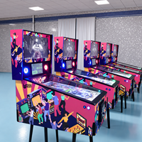 Mesin Pinball Virtual Komersial 32 Inci, Dioperasikan dengan Koin, Mesin Game Arcade Digital untuk Pusat Permainan