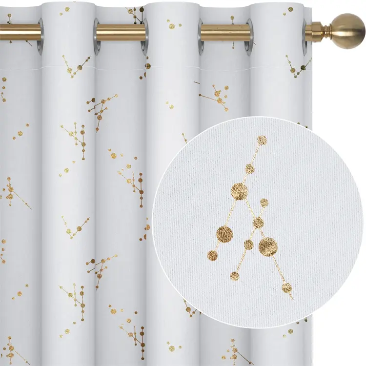 Bindi Hot Sliver New Style Quality Blackout Ready Made Office Curtains For Window Decoration