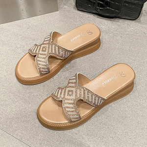 Summer Fashion Trend Women's <b>Open</b> Toe Lace-<b>Up</b> Slip-On Sandals-Evergreen Design Durable Rubber Outsole - Product Image 4