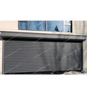 Venta de fábrica al por mayor de acero eléctrico automático puerta enrollable persiana enrollable puerta de garaje con precio barato