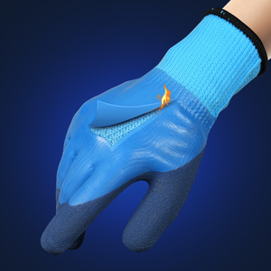 قفازات عمل صناعية شتوية من XINGYU، مصنوعة من البوليستر المرن <span class=keywords><strong>360</strong></span> درجة مع طلاء لاتكس، دافئة ومقاومة للماء ومضادة للانزلاق - Product Image 6