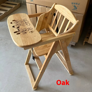 Silla de madera universal para <span class=keywords><strong>hotel</strong></span> y casa de huéspedes, silla de comedor de pino para bebés, estructura triangular antivuelco adecuada para niños de 1 a 6 años - Product Image 2