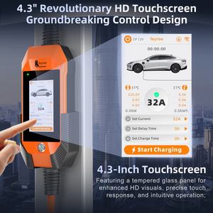 Cargador Portátil para Vehículos Eléctricos, 7kW, Carga Rápida, Pantalla Táctil de 4.3 Pulgadas, Control Inteligente por Aplicación WIFI, Estación de Carga para Autos Eléctricos - Product Image 2