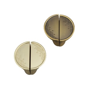 Nuevo diseño moderno de tirador semicircular ligero de aleación de zinc con grabado de ondas de agua para puerta de gabinete - Product Image 1