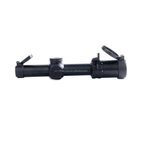 Bravo Optics Compact LPVO Portée de visée de chasse optique tactique 1-6x24 SFP Portée avec réticule duplex illuminé rouge Tube de 30mm