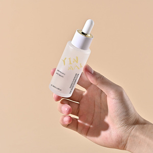 Flacon compte-gouttes en verre à épaule plate Cloud Top Ring de 20 ml à 100 ml pour sérum et emballage d'huiles essentielles - Product Image 2