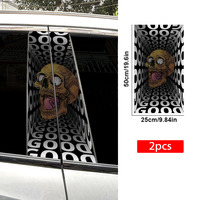 Autocollants universels autocollants pour pilier B de voiture Accessoires automobiles avec logo Décorations pour pilier en vinyle pour carrosserie de voiture