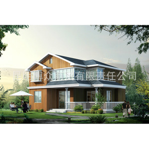 Villa préfabriquée à ossature légère en acier, style chinois, charge de toit de 20 lb/pi², résistance au vent de 121 mph, garantie de 5 ans, installation sur site - Product Image 2