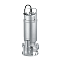 Pompe submersible pour eaux usées en acier inoxydable modèle YL WQ(D)-SA avec sortie filetée, moteur triphasé/monophasé 304/316, garantie 1 an
