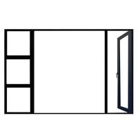 Ventanas Corredizas Modernas de Triple Doble Acristalamiento, Resistentes a Huracanes, de Aleación de Aluminio, con Aislamiento Térmico Low-E, para Viviendas, de Fábrica Yuantai