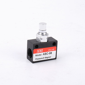 Válvula de Control de Flujo Neumática Unidireccional ASC-8 con Estructura Reductora de Presión, Personalizable OEM - Product Image 3