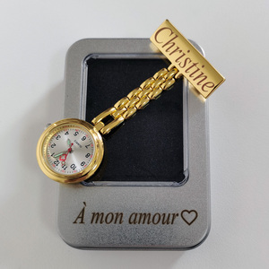 Personalised Engraved With Your Name Nurses Watch Hanging Medical Pocket Watch Men Women Quartz Doctor <strong>Midwife</strong> Nurses Fob Watch - Product Image 4