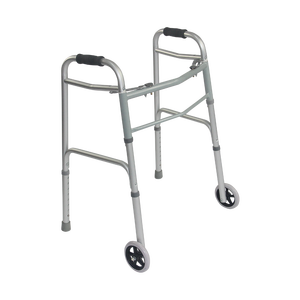 Andador con Ruedas Delanteras de Aluminio, Plegable con Dos Botones para Adultos - Product Image 1