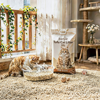 BENJIE 6L/10L/25L Litière pour chat en tofu 100% naturelle, hautement absorbante, biodégradable, écologique, à agglomération rapide