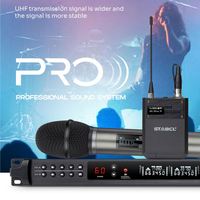 ST-9880 professionnel sans fil revers Lavalier Microphone UHF casque portable pour conférence enseignement suppression du bruit