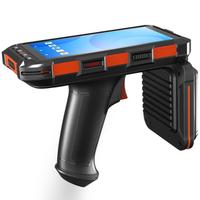 Escáner de mano WiFi Android PDA 18000-6C Protocolo UHF RFID Inventario Código QR Lector de código de barras 2D Colector de código de barras para stock