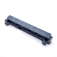 Conector Soulin SATA de 7+15 Pines Macho, Contacto de Latón, PCB Universal, LCP, Semi-Enchapado en Oro, 15U