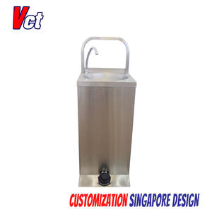 Victory Factory Supply Évier de type pédale en acier inoxydable pour une utilisation en extérieur pour les laboratoires Hôtels Restaurants Hôpitaux - Product Image 2