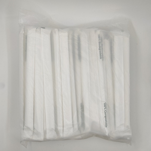 Trà bong bóng 12mm sắc nét PLA rơm phân hủy sinh học nhựa BOBA rơm cá nhân bọc trong compostable Túi - Product Image 1