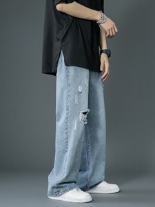 <span class=keywords><strong>กางเกง</strong></span><span class=keywords><strong>ยีน</strong></span><span class=keywords><strong>ส์</strong></span><span class=keywords><strong>ขาด</strong></span><span class=keywords><strong>ขา</strong></span>กว้างกางเกงขายาวขนาดกลาง, คอลเลคชั่นใหม่ฤดูใบไม้ผลิ - Product Image 3