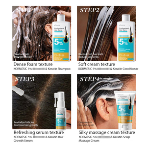 ชุดผลิตภัณฑ์ดูแลหนังศีรษะและเส้นผมเคราติน KORMESIC บำรุง ฟื้นฟู ชุ่มชื้น สดชื่น เรียบลื่น ออร์แกนิค ช่วยเร่งการเจริญเติบโตของเส้นผม - Product Image 2