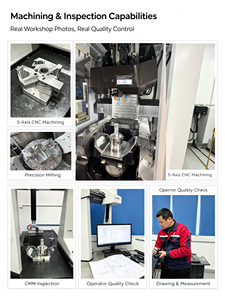 ชิ้นส่วนโลหะประดิษฐ์ CNC บริการสร้างต้นแบบอย่างรวดเร็วชิ้นส่วนโลหะสีดำอโนไดซ์ชิ้นส่วนโลหะ CNC - Product Image 3