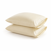 Housse de coussin en polyester brossé durable avec fermeture à rabat, lavable en machine, fournisseur de literie en gros