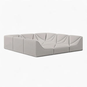 Sofá Modular de 4 Piezas, Estilo Duna Cuadrada Grande, Sofá de Esquina Multifuncional y Elegante, Asientos Seccionales Tapizados para Sala de Estar - Product Image 3