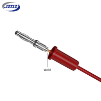 JZDZ Prise banane nickelée 4 mm, connecteur électrique en ABS, adaptateur 30Vac-60Vdc/Max.24A J.10013