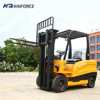 Chariot élévateur électrique KF20D 2 tonnes, chariot élévateur à fourche pleine, batterie au plomb-acide, 1,6 m, industriel, pour usine, best-seller