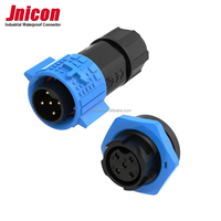Panel solar M19, lámpara macho y hembra, IP67, resistente al agua, 5 núcleos, iluminación autoblocante, bloque de Terminales de aviación, Conector de cobre