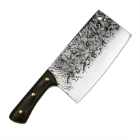 Couteau de cuisine chinois de haute qualité à manche en bois de 7,5 pouces, personnalisé pour les chefs professionnels, un couteau de boucher.