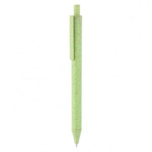 Custom Logo Eco Friendly Wheat Straw <b>Retractable</b> Ballpoint <b>Pen</b> Click Action <b>Pens</b> for Tradeshow Giveaways - Product Image 5