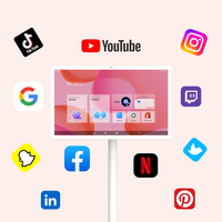 Monitor Portátil de 25 Pulgadas con Pantalla Táctil LED FHD Android 15, Personalizable, Póster Digital Interactivo de 6+128GB para Restaurantes