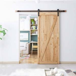 WEKIS Kit de Herrajes para Puertas Correderas de Granja, de Doble Riel, de Hierro, de Alta Resistencia, para Exterior, con Sistema de Deslizamiento Industrial y Función de Bypass, para Gabinetes - Product Image 5