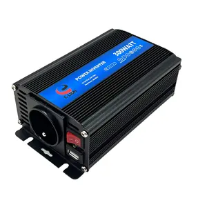 E-LION DC 12 V ou DC 24 V entrée à AC 220 V 50 Hz sortie avec onduleur de puissance à onde sinusoïdale modifié par USB 300 W