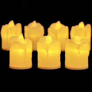 <span class=keywords><strong>Bougie</strong></span> chauffe-plat électronique sans flamme, petites lumières LED blanches crémeuses, longue durée de vie, fonctionne sur piles, sans fumée, sûre - Product Image 1