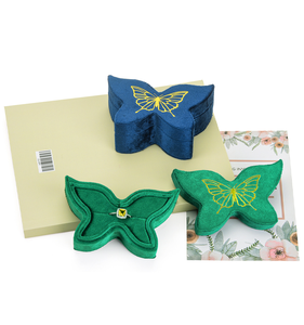 <span class=keywords><strong>2026</strong></span> Neue Modische Exquisite Samt-Schmetterling-<span class=keywords><strong>Ring</strong></span>-Ohrring-Schmuckverpackung Schmuckbox Geeignet für den Valentinstag - Product Image 4