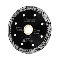 Disque de coupe circulaire diamanté super fin 4-9 pouces, outils pour carrelage, disque turbo à mailles pour une coupe lisse et à faible éclatement, pour carrelage, marbre, granit, maçonnerie