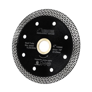 Disque de coupe circulaire diamanté super fin 4-9 pouces, outils pour carrelage, disque turbo à mailles pour une coupe lisse et à faible éclatement, pour carrelage, marbre, granit, <span class=keywords><strong>maçonnerie</strong></span> - Product Image 1